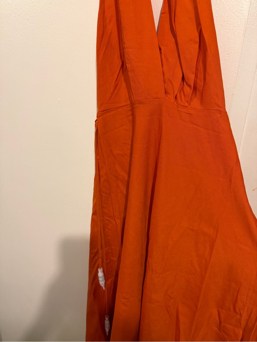 Zara Orange Midi Dress